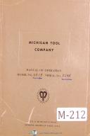 Michigan Tool-Michigan Tool, 1833, 1853, 1873, 18103, Shear Gear Shaper, Operations Manual-18103-1833-1853-1873-04